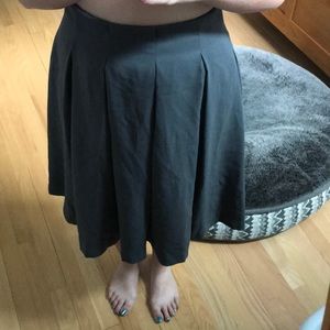 Knee length olive dress skirt